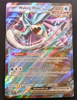 Pokemon TCG Walking Wake EX Scarlet & Violet Temporal Forces Holo Card 050/162 - Image 1