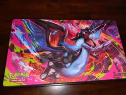 Mega Charizard X Board Game Pokemon Playmat Card Play Mat TCG CCG Pad Mousepad - Image 1