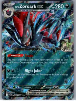N's Zoroark ex 098/159 SV09: Journey Together - Pokemon Card - NM - Image 1