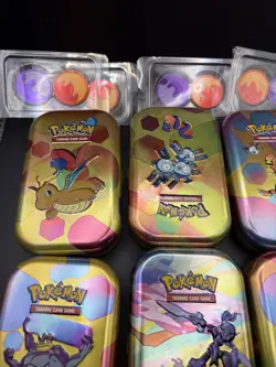 Small Pokemon Tins Empty (6 Tins) No Cards - Image 2