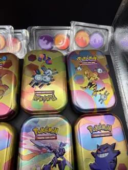 Small Pokemon Tins Empty (6 Tins) No Cards - Image 3