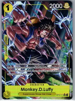 Monkey.D.Luffy (Alt Art) OP10-111 English Royal Blood - One Piece Card - NM - Image 1