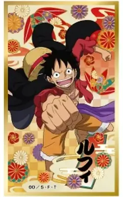 PREORDER Monkey D. Luffy Japanese One Piece Shikishi Art Hanaefuda Card Ensky - Image 1