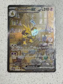 Pokemon TCG Alakazam EX 201/165 Scarlet & Violet 151 Card - Image 1