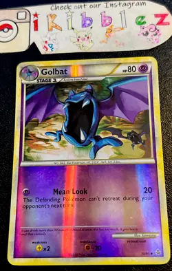 Golbat 30/95 LP Reverse Holo HGSS Unleashed Pokemon Card! - Image 1