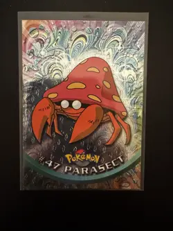 #47 PARASECT Pokemon Topps TV Animation Edition Trading Card 1999 #47 - Image 1