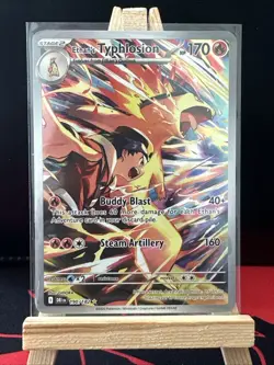 Pokemon TCG Ethan's Typhlosion Destined Rivals Illustration Rare Card 190/182 - Image 1