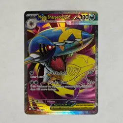 Mega Sharpedo ex 113/094 Phantasmal Flames PFL Ultra Rare Pokemon Card NM - Image 1