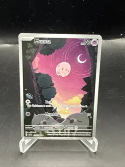 Pokemon TCG -Munna-Black Bolt Illustration Rare Card 116/086 Near Mint Condition - Image 1