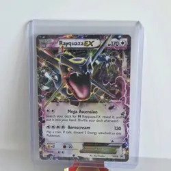 Pokemon Rayquaza EX Promo Holo Dragon Basic 170 HP XY XY69 Aeroscream 130 Card - Image 1