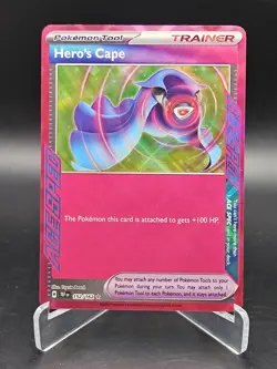 Pokemon TCG Hero's Cape 152/162 Temporal Forces Ace Spec Rare Holo Card - Image 1