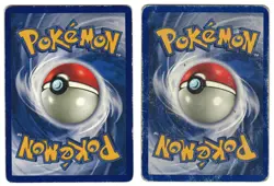 POKEMON WARTORTLE 42/102 AND CATERPIE 45/102 BASE SET CARD - POOR SHAPE - LOOK ! - Image 2