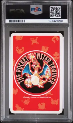 1996 POKEMON RED VERSION PLAYING CARDS 8 OF SPADES #063A ABRA PSA 10 - Image 2