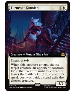 Turncoat Kunoichi - Extended Art Teenage Mutant Ninja Turtles MTG - Image 1