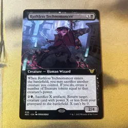 MTG / Ruthless Technomancer - Extended Art / Nm - Image 1