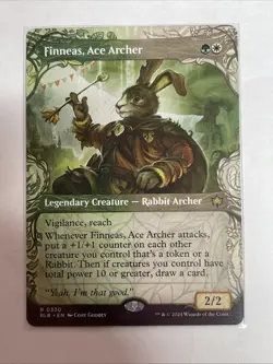 Finneas, Ace Archer (Showcase) Bloomburrow #330 Rare - Image 1