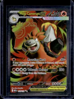 2025 Pokemon Mega Evolution Camerupt ex Ultra Rare #156/132 - Image 1