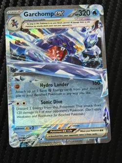 Garchomp ex 038/182 Pokemon TCG: Scarlet & Violet Paradox Rift Double Rare Holo - Image 1