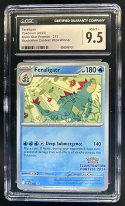 2023-25 Pokemon SV Black Star Promos - SVP EN Feraligatr #213 CGC 9.5 - Image 1