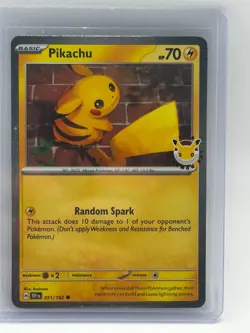 Pikachu 51/162 Stamped 2026 Pokemon Day 30th Anniversary Promo (NM) - Image 1