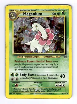 Meganium (10) Neo Genesis #010 (2000) Holo HP Pokemon - Image 1