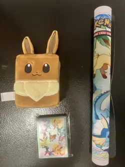 Prismatic Evolutions Super Premium Collection Deck Box, Play Mat, Sleeves - Image 1