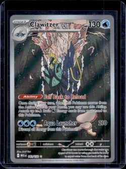 2025 Pokemon Mega Evolution Clawitzer Illustration Rare #141/132 - Image 1