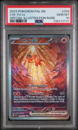 2023 POKEMON PAL EN-PALDEA EVOLVED SPECIAL ILLUSTRATION RARE CHI-YU EX PSA 10 - Image 1