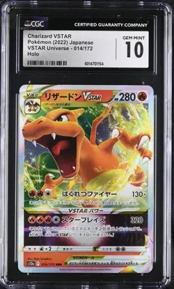 Pokemon Charizard VSTAR 2022 JPN VSTAR Universe 014/172 Holo CGC 10 - Image 1