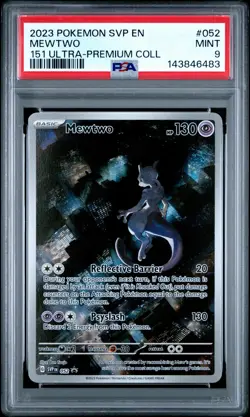 2023 POKEMON SVP EN-SV BLACK STAR PROMO 151 ULTRA-PREMIUM COLL #052 MEWTWO PSA 9 - Image 1