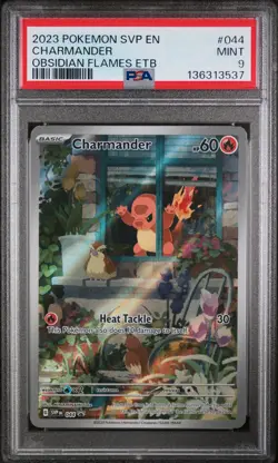 2023 POKEMON SVP EN-SV BLACK STAR PROMO #044 CHARMANDER PSA 9 - Image 1