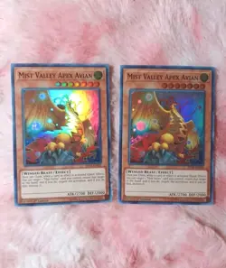 2X Yu-Gi-Oh Mist Valley Apex Avian SHVA-EN045 Super Rare 1st Edition Shadows TCG - Image 1