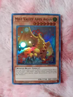 2X Yu-Gi-Oh Mist Valley Apex Avian SHVA-EN045 Super Rare 1st Edition Shadows TCG - Image 4