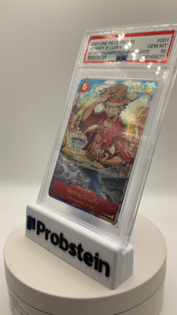 2023 One Piece Promo Store Championship Winner #001 Monkey D. Luffy PSA 10 - Image 2