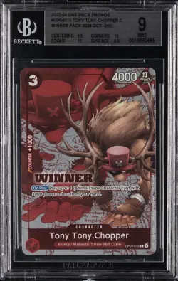 2022-24 ONE PIECE WINNER PACK PROMOS #OP04010 TONY TONY. CHOPPER C BGS 9 - Image 1
