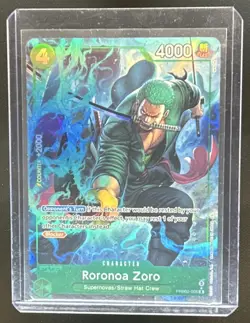 2025 One Piece The Best V2 Roronoa Zoro Alternate Art #PRB02-006 - Image 1
