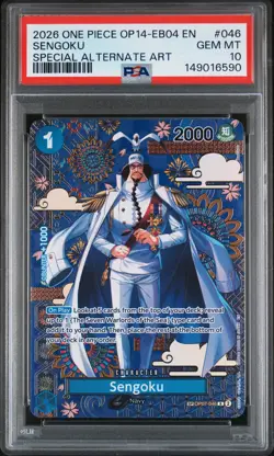 2026 ONE PIECE THE AZURE SEA'S SEVEN SPECIAL ALT ART #046 SENGOKU PSA 10 - Image 1