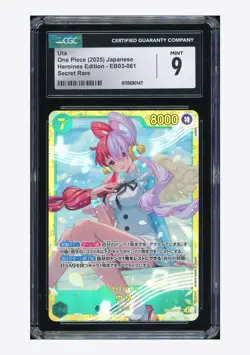 One Piece CGC 9 Uta SEC 2025 EB03-061 EB03 Japanese - Image 1