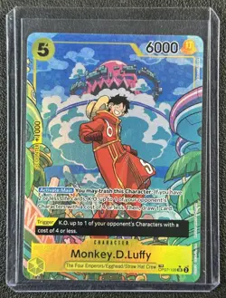 MONKEY.D.LUFFY 2024 ONE PIECE EN TWO LEGENDS #OP07-109 TREASURE RARE FOIL - Image 1