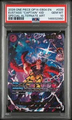 2026 ONE PIECE THE AZURE SEA'S SEVEN SPECIAL AA EUSTASS "CAPTAIN" KID PSA 10 - Image 1