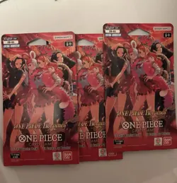 One Piece TCG Heroines Edition EB-03 English Sleeved Booster Pack - Lot of 3 New - Image 1