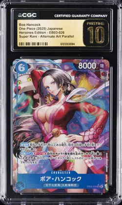 2025 ONE PIECE JPN HEROINES EDITION SR AA #EB03-026 BOA HANCOCK CGC 10 PRISTINE - Image 1