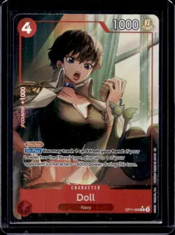 2025 One Piece A Fist of Divine Speed Doll Rare #OP11-008 - Image 1