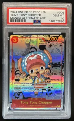 2024 One Piece The Best Tony Tony Chopper Manga Alt Art #EB01-006 PSA 10 - Image 1