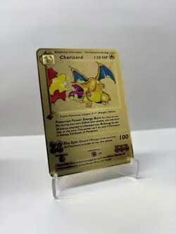 Charizard 120HP Metal Pokemon Card-Collectible Gift Display - Image 1