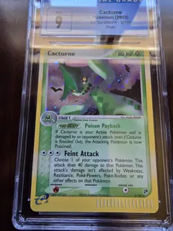 CGC 9 MINT Cacturne 2003 EX Sandstorm 2/100 Holo Pokemon Card - Image 2
