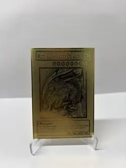 BLUE-EYES WHITE DRAGON Metal Yu-Gi-Oh! Card-Collectible Gift Display - Image 1