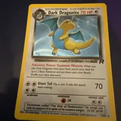 Dark Dragonite 22/82 Non Holo Pokemon Card - Near Mint - Image 3