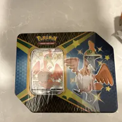 ✅Pokemon TCG TIN Shining Fates Cramorant V Tin SEALED Foil Card Booster Packs - Image 1