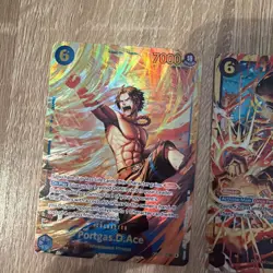 One Piece TCG OP-13 Gold Secret Rare Sec card Luffy Sabo Ace SR 118 119 120 op13 - Image 2